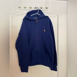 Polo by Ralph Lauren kids blue zip up hoodie size M (8/10)
